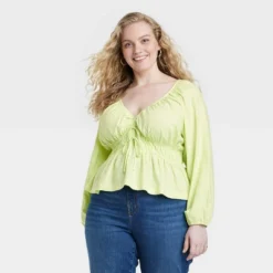 Women's Puff Long Sleeve Tie-Front Blouse - Universal Thread™ 5 Women's Puff Long Sleeve Tie-Front Blouse - Universal Thread™ -Hot Sale Universal Thread Shop GUEST 018eac40 52b4 4aea 95e6 da1bb92dce8f