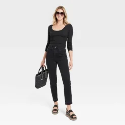 Women's Long Sleeve Ribbed Scoop Neck T-Shirt - Universal Thread™ -Hot Sale Universal Thread Shop GUEST 134c0432 d1cc 4411 ab98 65651a04b460