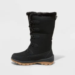 Women's Carla Tall Winter Boots - Universal Thread™ Jet Black