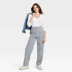 Women's Long Sleeve Ribbed V-Neck T-Shirt - Universal Thread™ -Hot Sale Universal Thread Shop GUEST 207bb5d2 759f 4987 aa84 764d8de21c2d