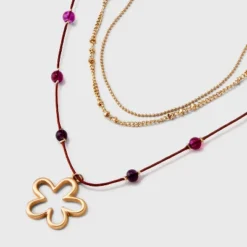 Mixed Quartz Stationed Chain And Beaded Necklace Set 3pc - Universal Thread™ -Hot Sale Universal Thread Shop GUEST 24518809 aeec 46f3 a3a5 7773e06d0d20