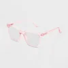 Women's Shiny Plastic Square Blue Light Filtering Glasses - Universal Thread™ Light Pink -Hot Sale Universal Thread Shop GUEST 26c62a75 cda0 42af 9fca afa926729445 1