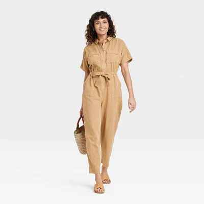 Women's Short Sleeve Button-Front Boilersuit - Universal Thread™ Women's Short Sleeve Button-Front Boilersuit - Universal Thread™ -Hot Sale Universal Thread Shop GUEST 322ae76b f3a0 48d8 a861 d76888d53dfd