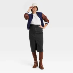 Women's High-Rise Denim Midi Skirt - Universal Thread™ -Hot Sale Universal Thread Shop GUEST 36042d76 fb6d 453e 8b4c 30dea7db35ec