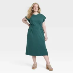 Women's Short Sleeve Knit Wrap Midi Dress - Universal Thread™ -Hot Sale Universal Thread Shop GUEST 3eefe721 6466 4cd0 a0a5 12a24a5af1c8