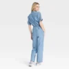 Women's Button-Front Short Sleeve Boilersuit - Universal Thread™ Indigo -Hot Sale Universal Thread Shop GUEST 4e8d8d6c 162e 4b8f baf1 4abe2aa6f11e