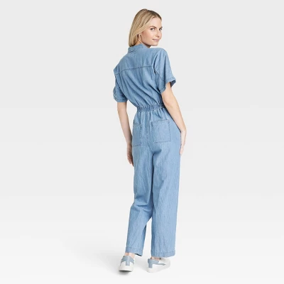 Women's Button-Front Short Sleeve Boilersuit - Universal Thread™ Indigo Women's Button-Front Short Sleeve Boilersuit - Universal Thread™ Indigo -Hot Sale Universal Thread Shop GUEST 4e8d8d6c 162e 4b8f baf1 4abe2aa6f11e