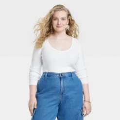 Women's Long Sleeve Ribbed V-Neck T-Shirt - Universal Thread™ -Hot Sale Universal Thread Shop GUEST 5017d20c 46bc 4345 997e 4b3d80ad8003