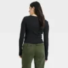 Women's Long Sleeve Shrunken Rib T-Shirt - Universal Thread™ -Hot Sale Universal Thread Shop GUEST 5305ac01 def7 4653 84eb 19916fbcf123