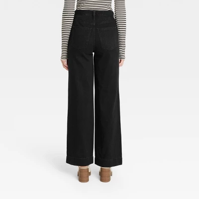 Women's High-Rise Wide Leg Jeans - Universal Thread™ Black Women's High-Rise Wide Leg Jeans - Universal Thread™ Black -Hot Sale Universal Thread Shop GUEST 5fdece5a 4461 46f9 a004 7b7c6d466bf9