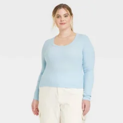 Women's Long Sleeve Ribbed Scoop Neck T-Shirt - Universal Thread™ -Hot Sale Universal Thread Shop GUEST 73461f26 ff6f 490a bf88 efa63f7886b4