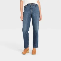 Women's High-Rise Vintage Straight Jeans - Universal Thread™ Dark Blue -Hot Sale Universal Thread Shop GUEST 7cfba36a 150b 4bd7 b3a6 14be67560ff1