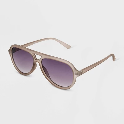 Women's Matte Plastic Aviator Sunglasses with Gradient Lenses - Universal Thread™ Dark Taupe Women's Matte Plastic Aviator Sunglasses With Gradient Lenses - Universal Thread™ Dark Taupe -Hot Sale Universal Thread Shop GUEST 866cc15f af2a 4af2 a2df e0a1385fc010