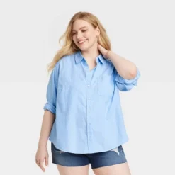 Women's Long Sleeve Classic Button-Down Shirt - Universal Thread™ -Hot Sale Universal Thread Shop GUEST 8a6a7257 0905 4320 8aff 22b4ed574086