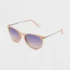 Women's Metal Round Sunglasses - Universal Thread™ Pink