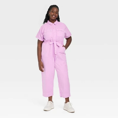 Women's Short Sleeve Button-Front Boilersuit - Universal Thread™ Women's Short Sleeve Button-Front Boilersuit - Universal Thread™ -Hot Sale Universal Thread Shop GUEST 8cc10804 9532 4b9d bffa b9d4b9c8b49b