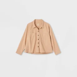 Women's Long Sleeve Adaptive Flannel Faux Button-Down Hook And Loop Shirt - Universal Thread™ -Hot Sale Universal Thread Shop GUEST 9eb81553 607c 42f6 9a81 c983f9e8d6f4