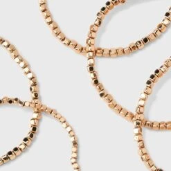 Beaded Stretch Bracelet Set 5pc - Universal Thread™ Gold -Hot Sale Universal Thread Shop GUEST b554e3f6 16c3 42ca a277 3a588673f3d6