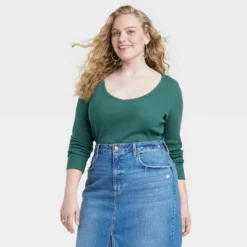 Women's Long Sleeve Ribbed V-Neck T-Shirt - Universal Thread™ -Hot Sale Universal Thread Shop GUEST b78a2291 3d68 4f34 987a 801fb6a670d1