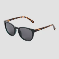 Women's Square Key Hole Sunglasses - Universal Thread™ Black