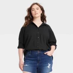 Women's Long Sleeve Oversized Button-Down Shirt - Universal Thread™ -Hot Sale Universal Thread Shop GUEST c5485296 1126 4b0f 8eab ce8e3ca275e5