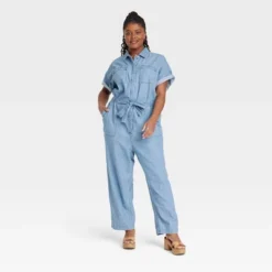 Women's Button-Front Short Sleeve Boilersuit - Universal Thread™ Indigo 5 Women's Button-Front Short Sleeve Boilersuit - Universal Thread™ Indigo -Hot Sale Universal Thread Shop GUEST c8cb067f 2c9d 48b5 92af 4995deebed80