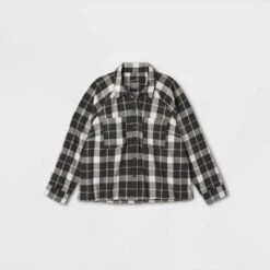 Women's Long Sleeve Adaptive Flannel Faux Button-Down Hook And Loop Shirt - Universal Thread™ -Hot Sale Universal Thread Shop GUEST cc5e94f0 cb22 4397 a09f a2e27a08bb82