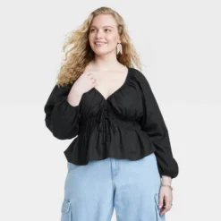 Women's Puff Long Sleeve Tie-Front Blouse - Universal Thread™ 4 Women's Puff Long Sleeve Tie-Front Blouse - Universal Thread™ -Hot Sale Universal Thread Shop GUEST e613f705 cfe0 4bda 852e ccafea21c60b