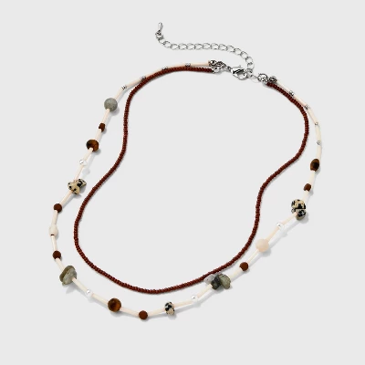Necklace Semi-Precious Jasper Tiger Eye Labradorite Opal Beaded Necklace Set 2pc - Universal Thread™ Necklace Semi-Precious Jasper Tiger Eye Labradorite Opal Beaded Necklace Set 2pc - Universal Thread™ -Hot Sale Universal Thread Shop GUEST e7400760 4de8 473c 8c3c b7f36e2fadf3