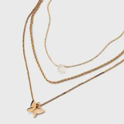 Ball And Snake Chain With Butterfly Charm Multi-Strand Necklace Set 3pc - Universal Thread™ Gold 5 Ball And Snake Chain With Butterfly Charm Multi-Strand Necklace Set 3pc - Universal Thread™ Gold -Hot Sale Universal Thread Shop GUEST ee7a3568 d065 4b6f a0ee df824b42e9ed