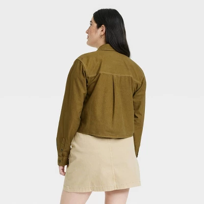 Women's Long Sleeve Button-Down Cropped Shirt - Universal Thread™ Women's Long Sleeve Button-Down Cropped Shirt - Universal Thread™ -Hot Sale Universal Thread Shop GUEST f313c60a 1668 4e62 8fd4 313289bf0586