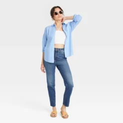 Women's Long Sleeve Classic Button-Down Shirt - Universal Thread™ -Hot Sale Universal Thread Shop GUEST f5819ef8 c0f2 4618 b0cc e85f841f28f1