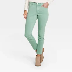 Women's Mid-Rise Skinny Stretch Ankle Jeans - Universal Thread™ Green -Hot Sale Universal Thread Shop GUEST f75877ee bf1c 4c53 86ca 4fa9bf942023
