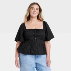 Women's Flutter Short Sleeve Corset Blouse - Universal Thread™ 3 Women's Flutter Short Sleeve Corset Blouse - Universal Thread™ -Hot Sale Universal Thread Shop GUEST f9789562 f610 4b60 a3b2 d619d6aaaa32